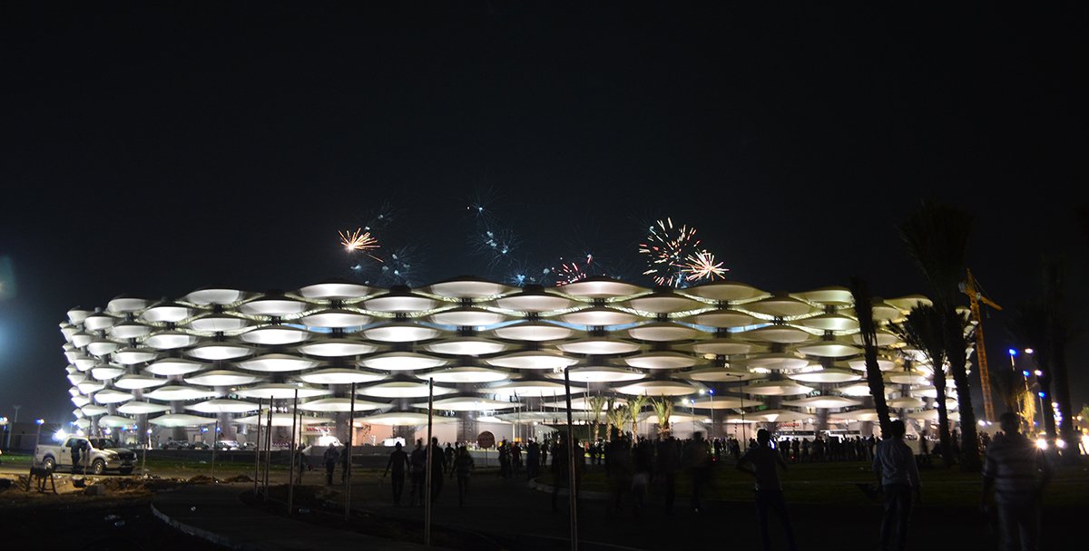 HOKSportsRecEnt's tweet photo. A recent friendly football match between Saudi Arabia and Iraq at the HOK-designed Basra International Stadium—the first between the two countries in nearly four decades—demonstrated the power of sports diplomacy: https://t.co/7LEV4diiXU https://t.co/Vuep4Yu5OV
