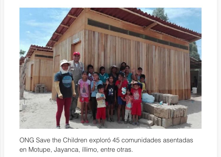 SaveChildrenPE's tweet photo. Ahora más de 2000 familias están capacitadas en reducción de riesgos,en residuos sólidos,en agua y saneamiento e higiene;y más de 400 familias han construido sus viviendas (alojamientos temporales)en Lambayeque. Gracias a @USAIDPeru/@theOFDA #UnaSolaFuerza
https://t.co/lJqxHodYPk https://t.co/cjmTnA6OVI