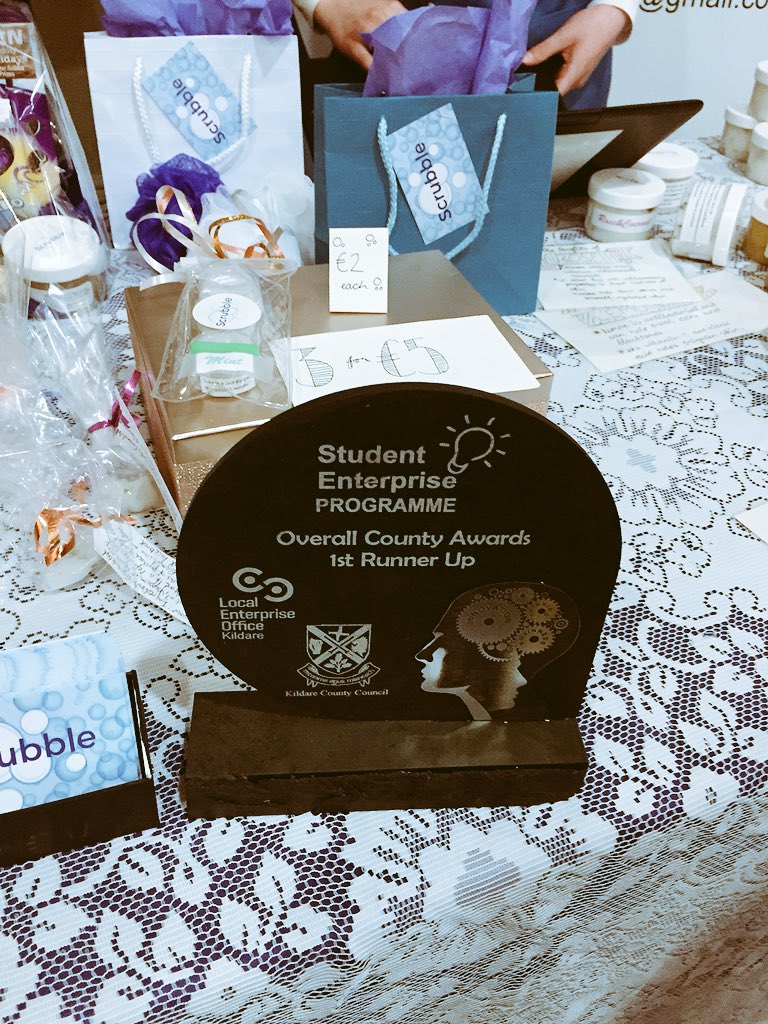 shiv_gal's tweet photo. My niece’s mini company came second in the whole county and won best marketing in the Kildare student enterprise awards  #soproud #scrubble #embarrassingAunt #shetakesafterme 💕🤩 https://t.co/4WBh190UpH