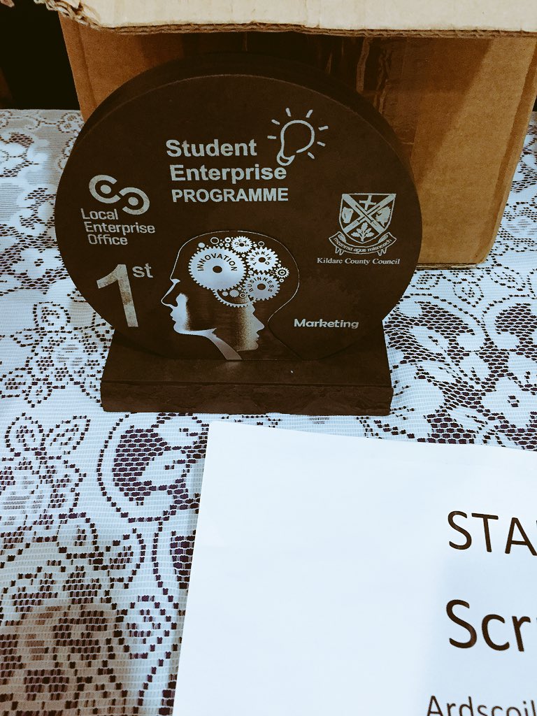 shiv_gal's tweet photo. My niece’s mini company came second in the whole county and won best marketing in the Kildare student enterprise awards  #soproud #scrubble #embarrassingAunt #shetakesafterme 💕🤩 https://t.co/4WBh190UpH