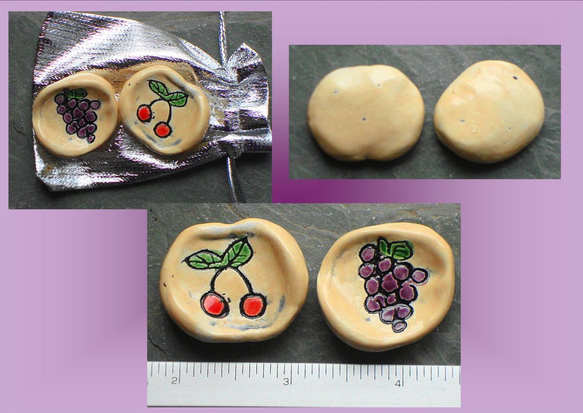 dragonchimes's tweet image. Set 2 Worry Stones Fruit Anxiety Relief Ceramic Pocket Palm Pebbles Fruit Cherry &amp;amp; Grapes Purple Red Meditation rocks tuppu.net/d89d60a2 #love #CalmingStone