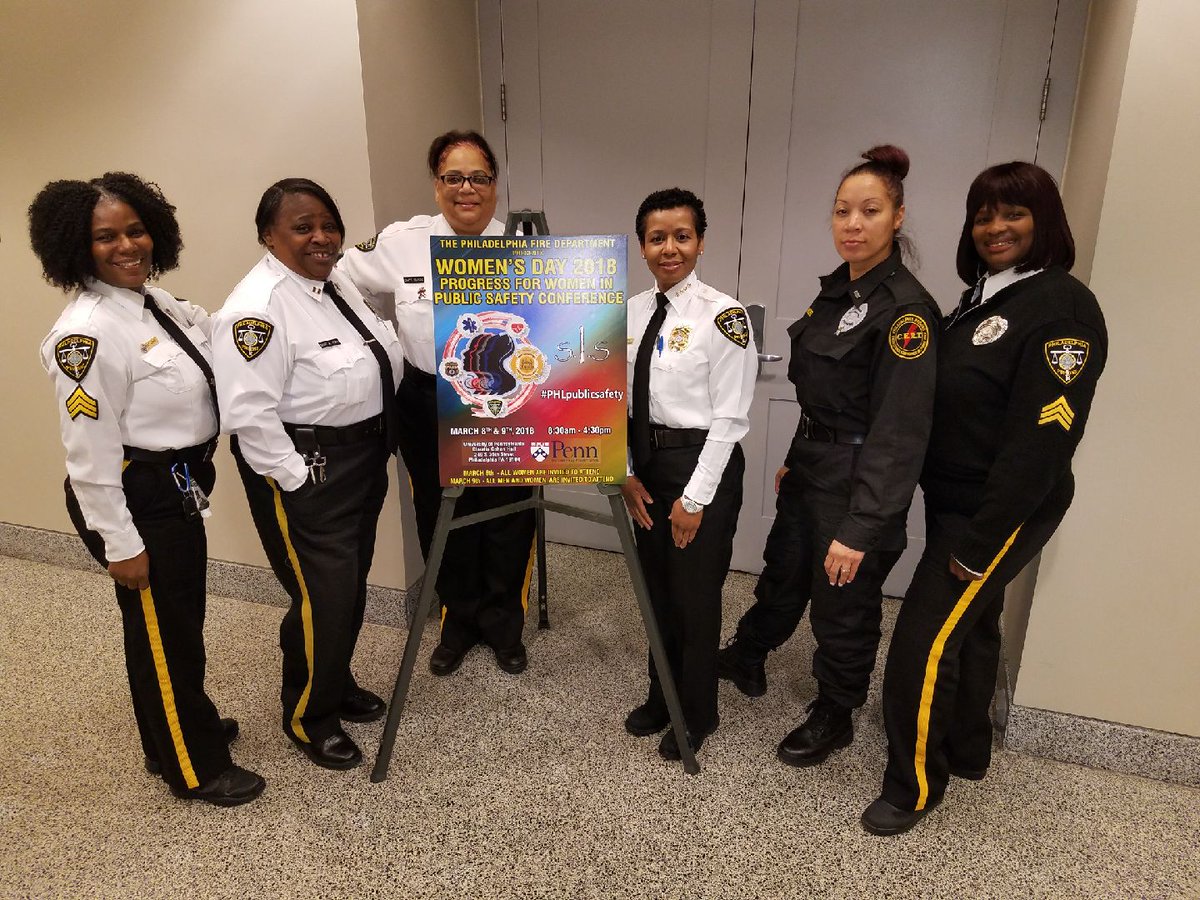 CommissionerPDP's tweet photo. In honor of #WomansDay #WomensHistoryMonth PDP staff at  @PhillyFireDept  2018 Women in Public Safety Conference https://t.co/yt7Ast9py1