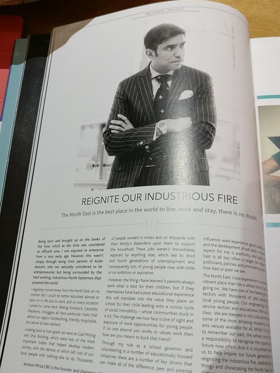 Nice write up in Northern Insight for <a href="/AmmarMirza/">Ammar Mirza CBE</a> one the most interesting, genuine, caring guys I've ever come across 💪