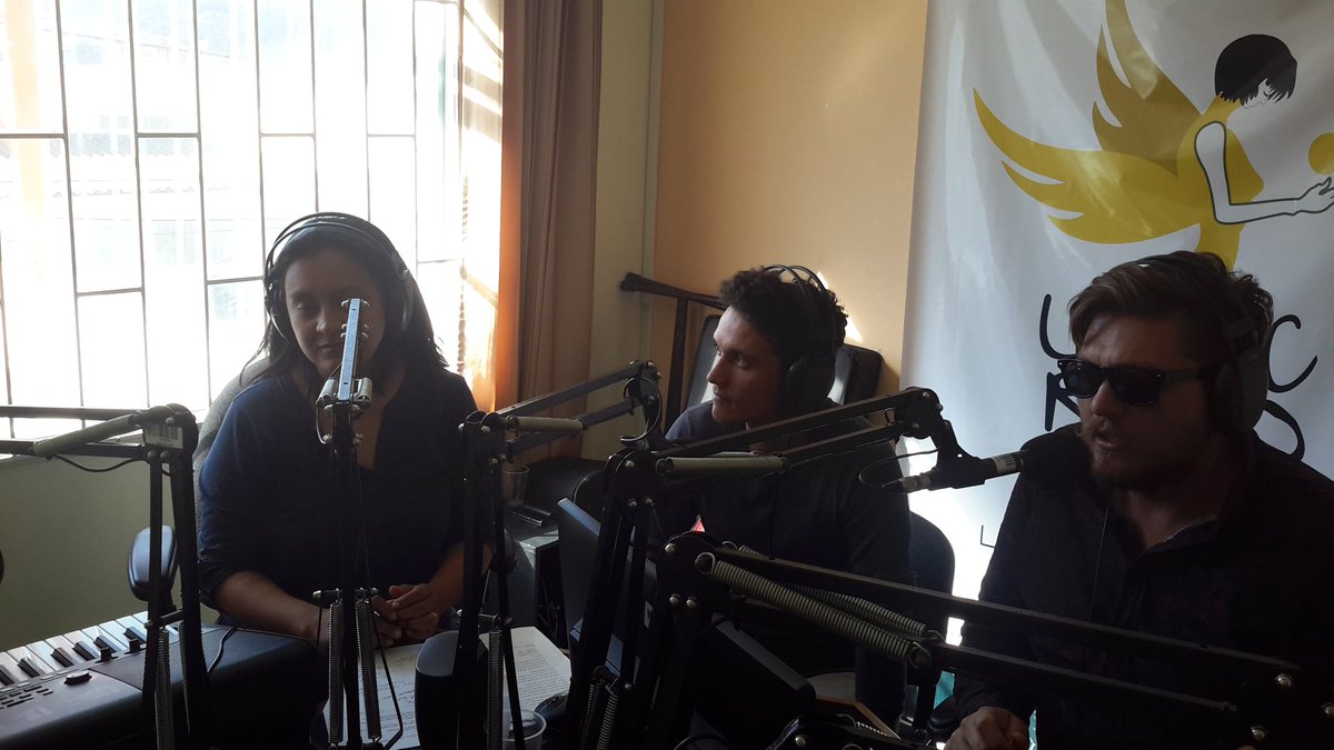 uptcradio's tweet photo. #Hidrophonikindierock contándonos sobre cómo ha sido  el proceso de la producción del disco Soy Universo y su experiencia en eventos. https://t.co/YoTdpLWJ64