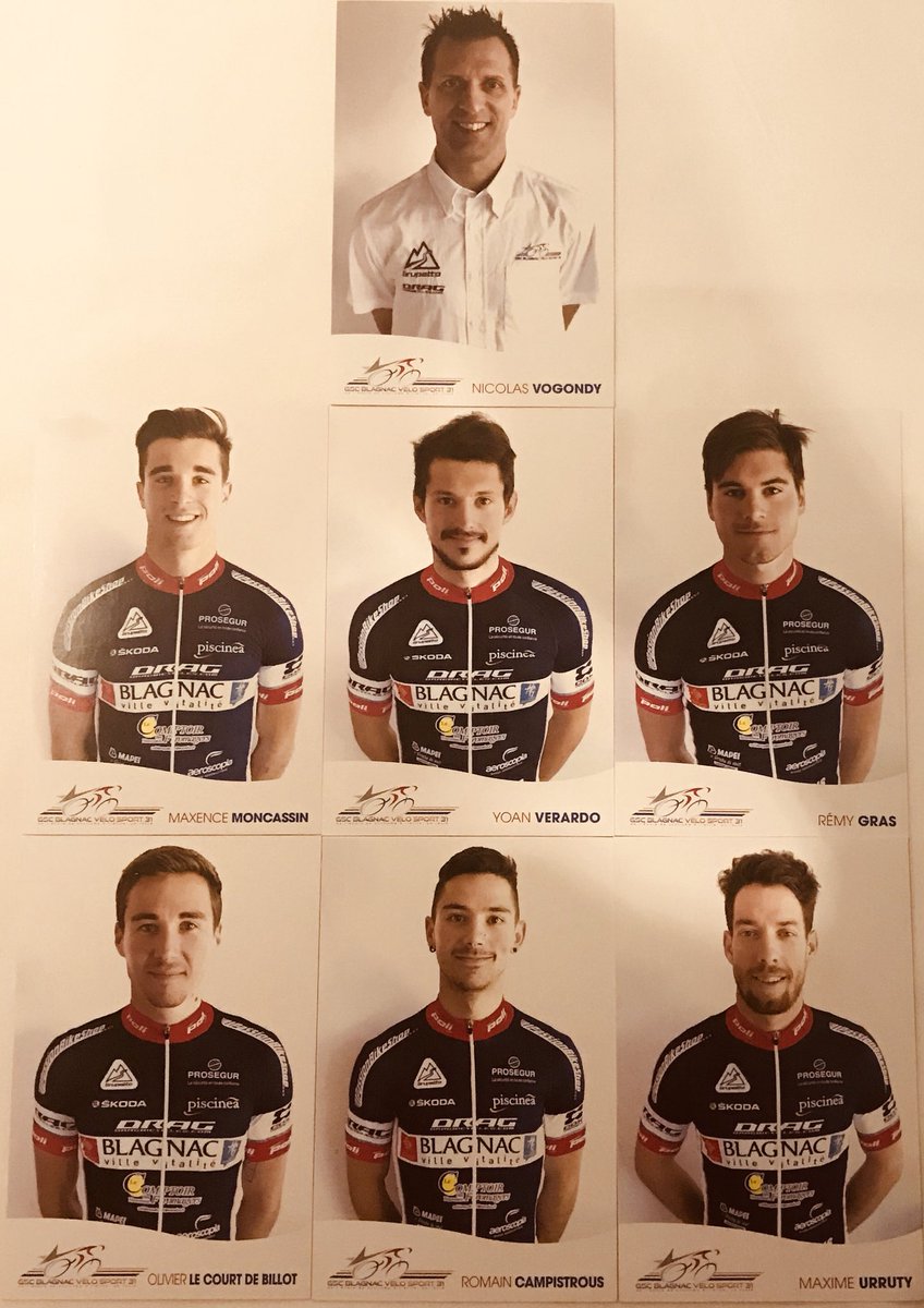 Voici la sélection pour la 1ère manche de Coupe de France « Bordeaux-Saintes » 
Dirigée par le D.S : Nicolas Vogondy
Maxence Moncassin, Yoan Verardo, Rémy Gras, Olivier Le Court de Billot, Romain Campistrous et Maxime Urruty.

Nous souhaitons une bonne course à nos « Blue Boys »