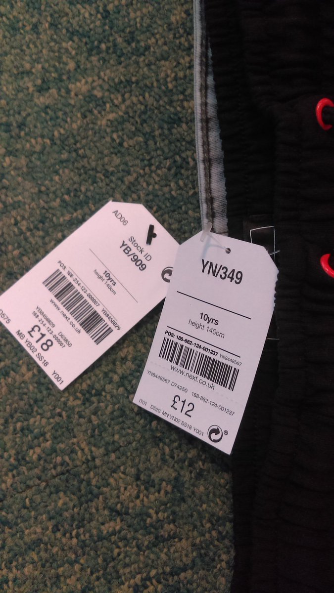 GKingstree's tweet photo. It's great that @nextofficial deliver free to France. But very disappointed with what I received today. Ordered two age 10 trousers. There appears to be a problem :( @nextofficial are you aware of a problem with these NYC jogging pants ? https://t.co/7EBbRDe2Ir