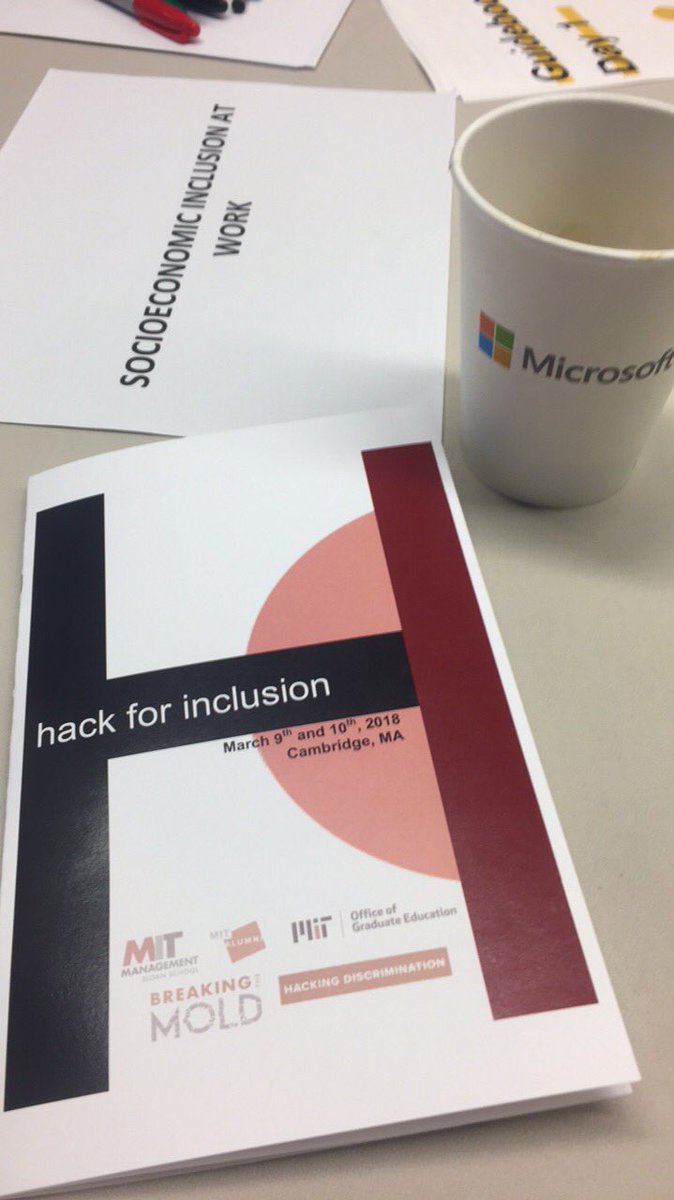 batevodevo's tweet photo. Prototyping solutions to make a world that empowers! #MIThackforinclusion #hackbias https://t.co/E3IGOj48vY