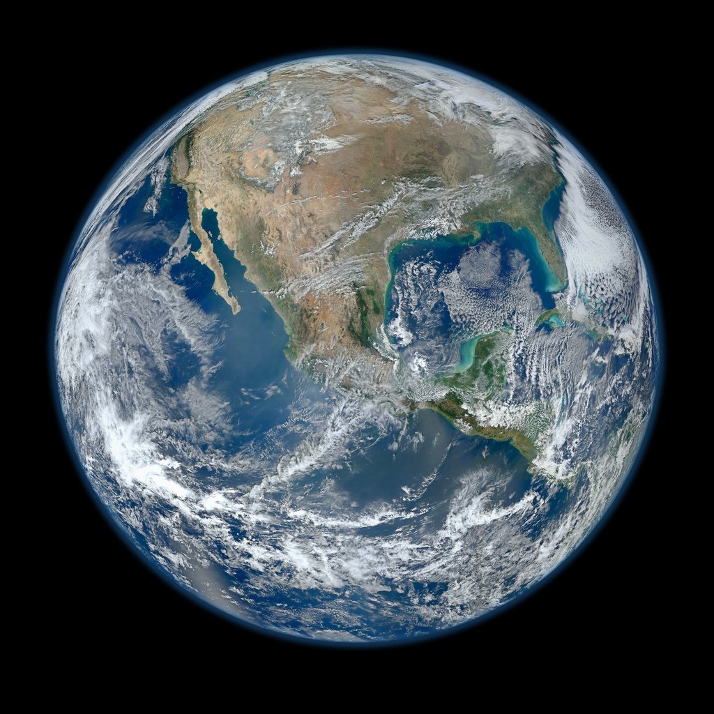Beautiful picture of Earth from the NASA satellite