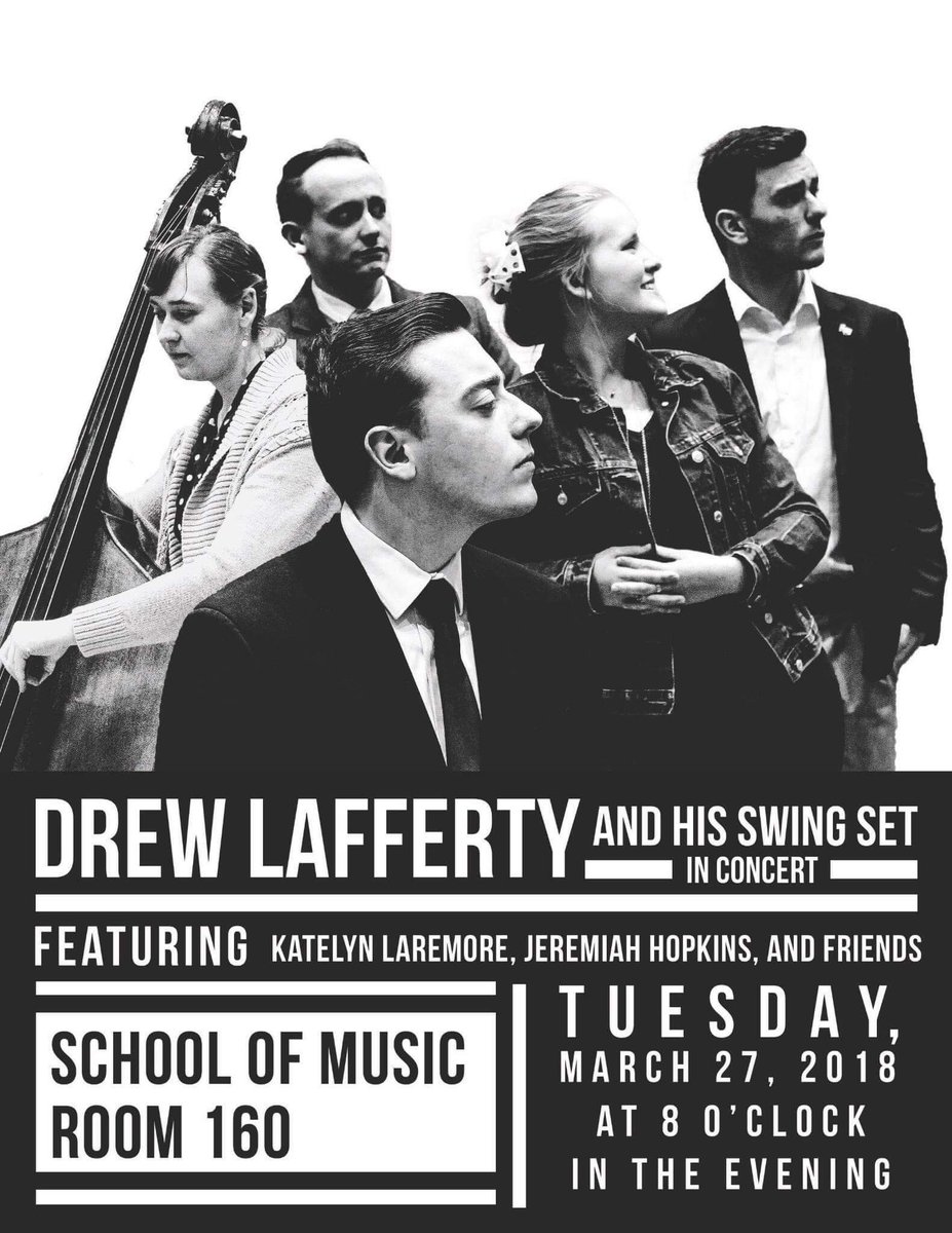 JayHopBassDrop's tweet photo. Coming soon...

I am excited to announce that the legendary Drew Lafferty is having his own private concert with his big band, featuring yours truly! If you’re in the Lynchburg area on March 27th. Stop by!

Hope to see you there!

#libertyuniversity https://t.co/jQ0jn7pbcp