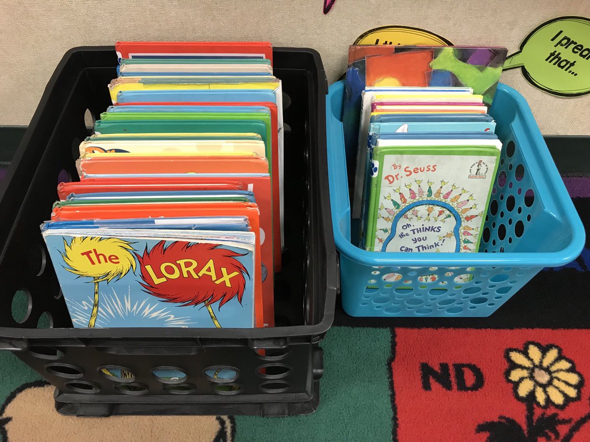 singletontisd's tweet photo. We are doing a Dr. Seuss themed classroom read-a-thon today!! Complete with Seuss-tactic snacks and photo booth! @douglastylerisd https://t.co/cRh6PGIwWS