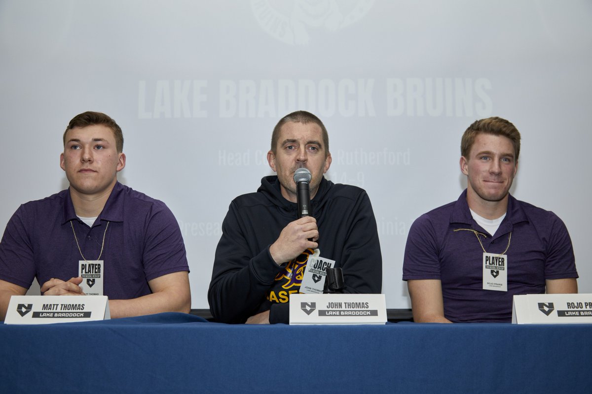 NVBaseballMag's tweet photo. Our preseason No. 4, Lake Braddock, at Sunday's Northern Virginia Baseball Media Day. Check out the entire album from media on our Facebook page! https://t.co/PLF34ZVOWm https://t.co/OgXowv94Nm