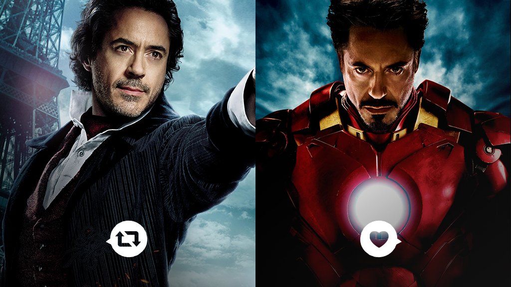 TNTLA's tweet photo. Se viene Sherlock Holmes 3, el mismo número de películas de Iron Man, y nos preguntamos, ¿en qué rol prefieres a Robert Downey Jr.? https://t.co/5n040B3VDy