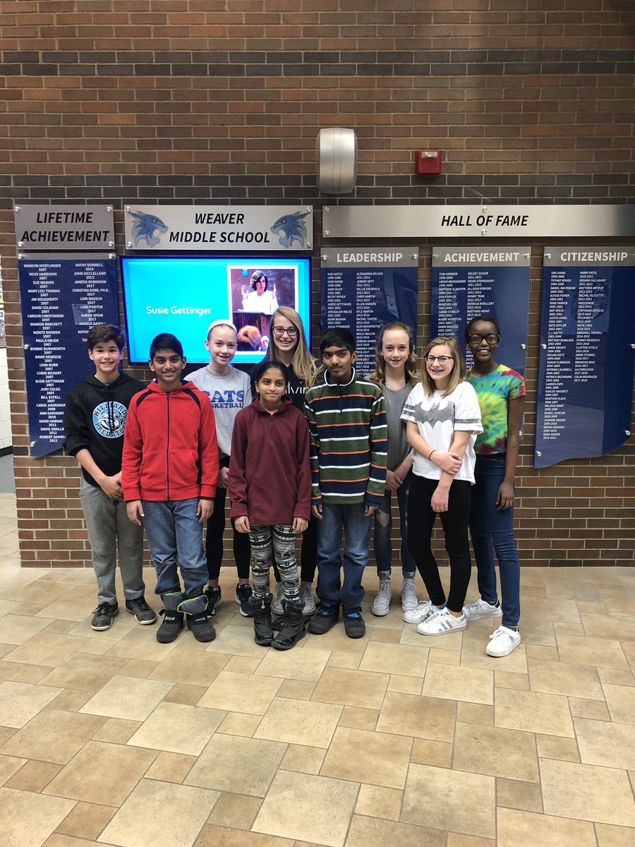 wmscats's tweet photo. Congratulations to our Students of the Week! They represented the #WeaverWay and demonstrated a skill from the R-Factor! #Ready4Tomorrow #HCSDRFactor https://t.co/YsdAYkjt4F
