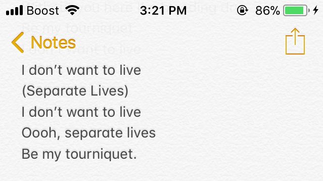 kendallsfunfair's tweet image. I re-listened to #SeparateLives and wrote the lyrics down in my notes this time ahaha.
Here they are in case anyone is interested! (I’m 90% sure they’re accurate) 
@HeffronDrive @dbeltwrites