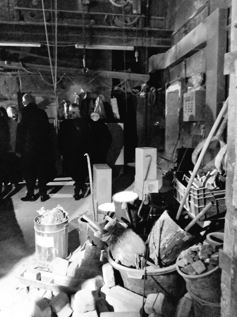 vespersian's tweet photo. Was officially #Agog at Hibernate's installation of #TablewareAndTools in a foundry. #SchmuckTales https://t.co/UPSe34W68n