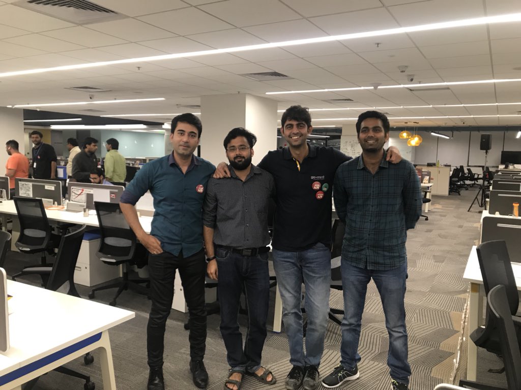 vikalpsahni's tweet photo. @goibibo_tech team bubbling with energy and enthusiasm. Innovation everywhere ad #goHacks picks up steam. Hack it up guys. #hackathon https://t.co/DS3bie8ViK