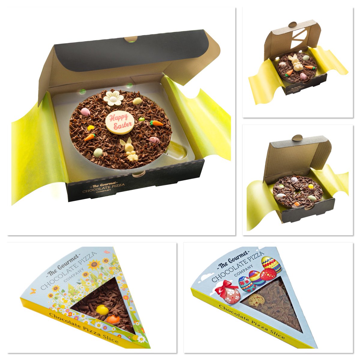 ChocPizzaCo's tweet photo. It’s #FreebieFriday - follow us &amp; #RT for your chance to #win all of these #Easter chocolate treats! 🐣🍫🍕 #Giveaway ends midnight on 16/3/18. UK entries only. Good luck! 🍀 https://t.co/szTB7Pku75