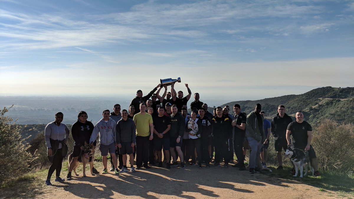 SGVStallions's tweet photo. Had a great company hike this morning to take the top Company trophy to the Claremont Loop!

Awesome way to start the day! https://t.co/T1mK4fYJwu