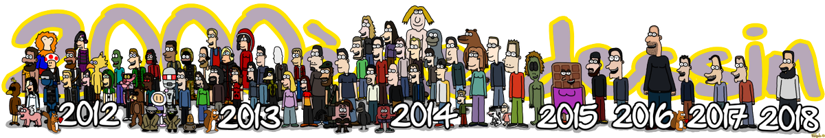 STMGProd's tweet photo. En 2014 le 1000ème dessin avait été fait 4 ans plus tard voici le 2000ème \0/ (pour le voir en taille réelle allez sur ce lien : https://t.co/cB8uEccxwQ ) https://t.co/qE9artoIpf