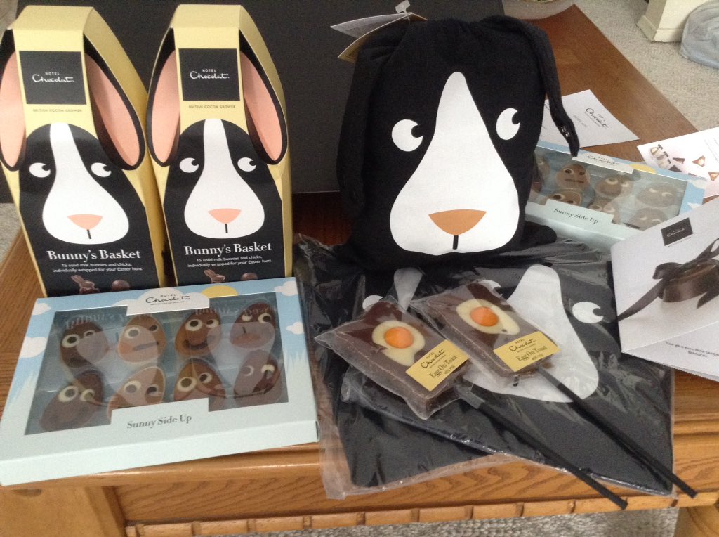 MORdirections's tweet photo. Easter surprise treats from @HotelChocolat arrived!! shhhhh don't tell!! #ThankYou https://t.co/5ysvzRjfhq