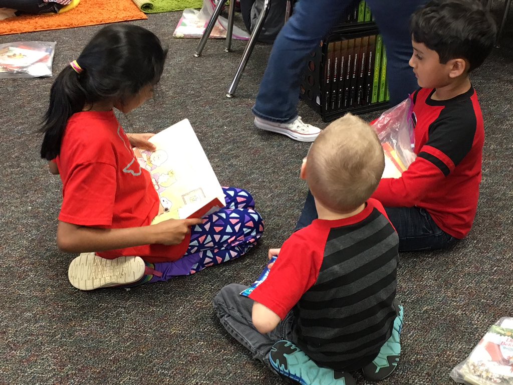 wesNoack3rd's tweet photo. We had an amazing field day, but we are not too tired to read with our 1st grade buddies!!! 😊📚 https://t.co/1RLLMaPcsX