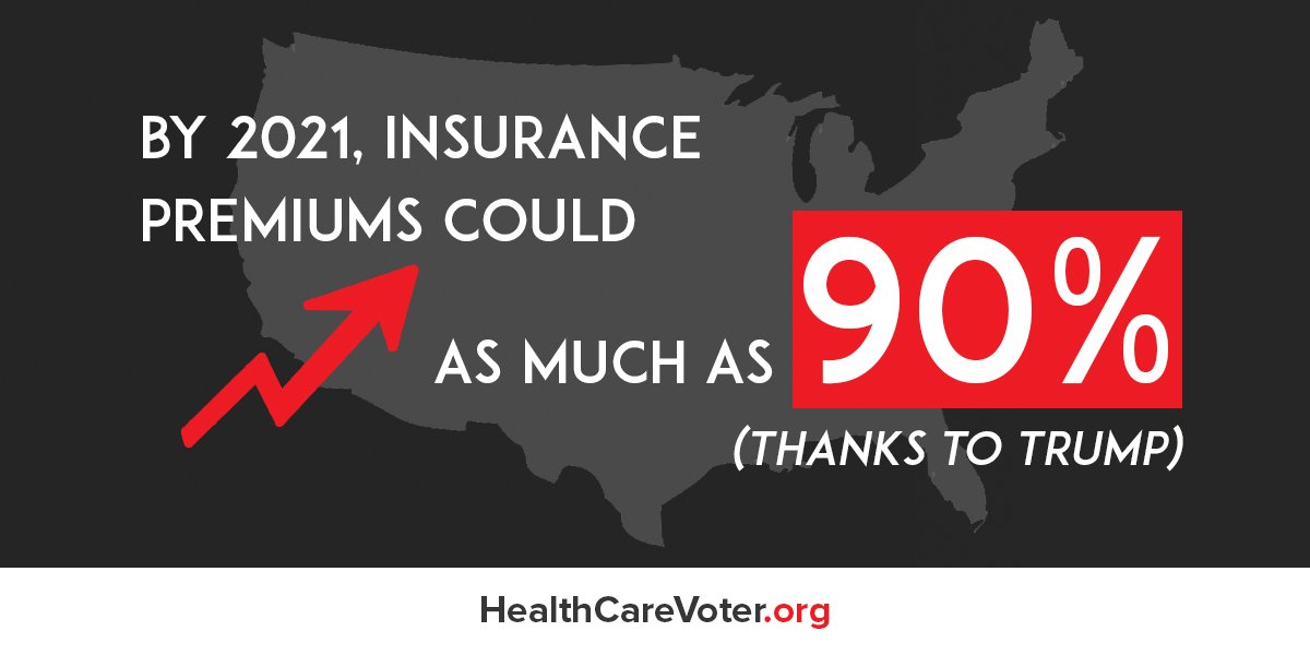 HealthCareVoter's tweet photo. Because of the @GOP's #ACA sabotage, health care premiums will SKYROCKET over the next three years. Imagine what will happen if they stay in office.
Hold your elected officials accountable this November by being a #HealthCareVoter: https://t.co/xU103QpS8a https://t.co/DJeCycHIWv