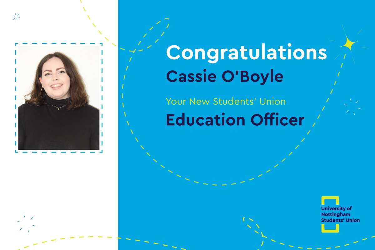 UoNSU's tweet photo. Re-elected as your Education Officer... Cassie O'Boyle! #Studentleaders18 https://t.co/4zFYYldFZj