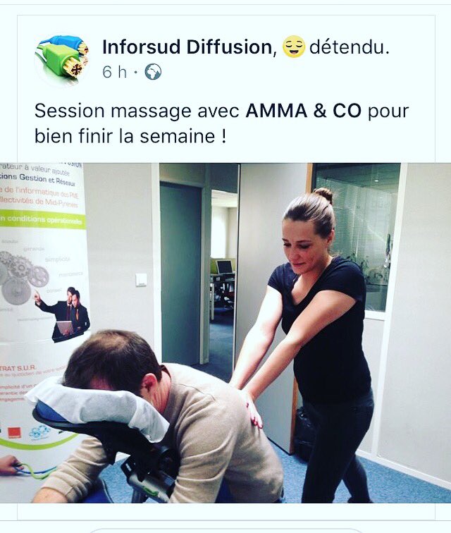 AmmaCo12's tweet photo. Détendus! Relaxés! Récompensés! #inforsuddiffusion #bienêtre #entreprise #ammaassis #amma #massage #instagood https://t.co/feRJAoQr4v