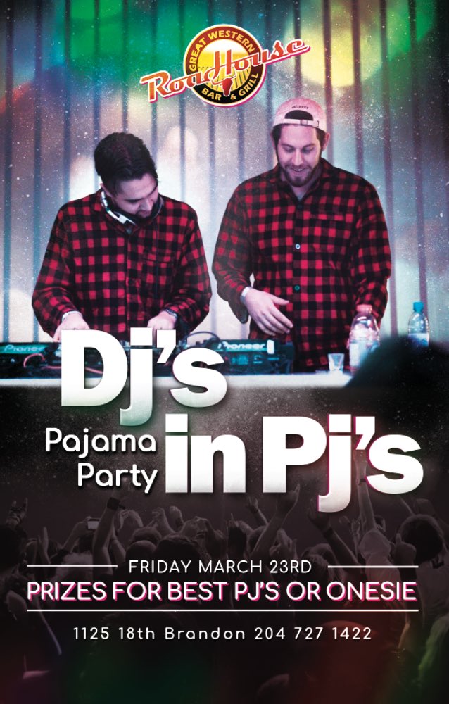 Brandon! We’re taking our PJ party on the road and coming for you 😈