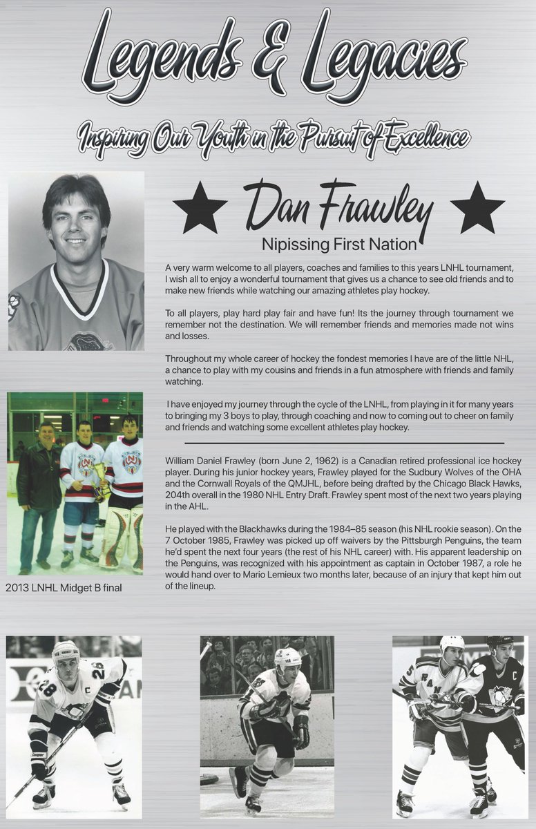 Official_LNHL's tweet image. COMING TO @Official_LNHL - Role model, Dan Frawley, will be hanging around the midget boys arenas chatting it up with this age group. :)