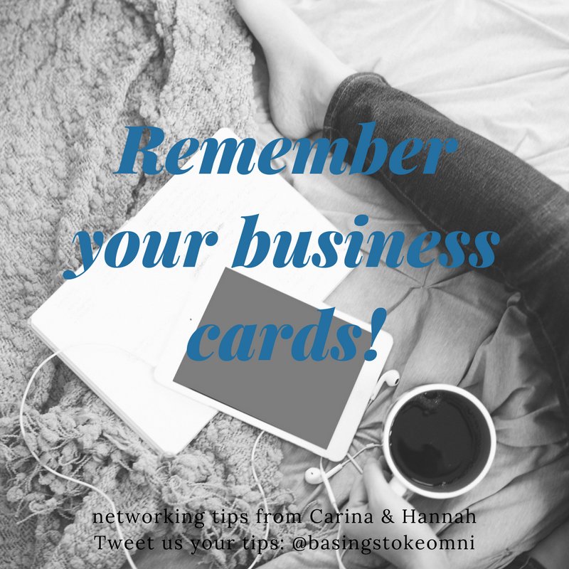 #networking tips: remember to bring your business cards!