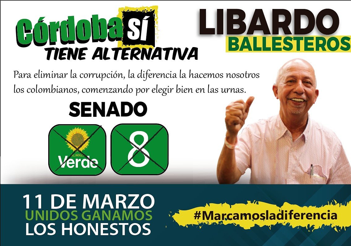 Libardo Ballesteros Senado 🌻8 tweet media