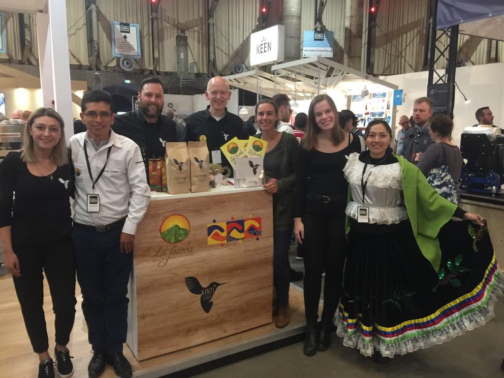 La_Jacoba_Cafe's tweet photo. Our Q Grader and Narional Champion @Eduardo_Armero attending for second consecutive year @AmsCoffeeFest 2018 https://t.co/vDXwgLeFQa
