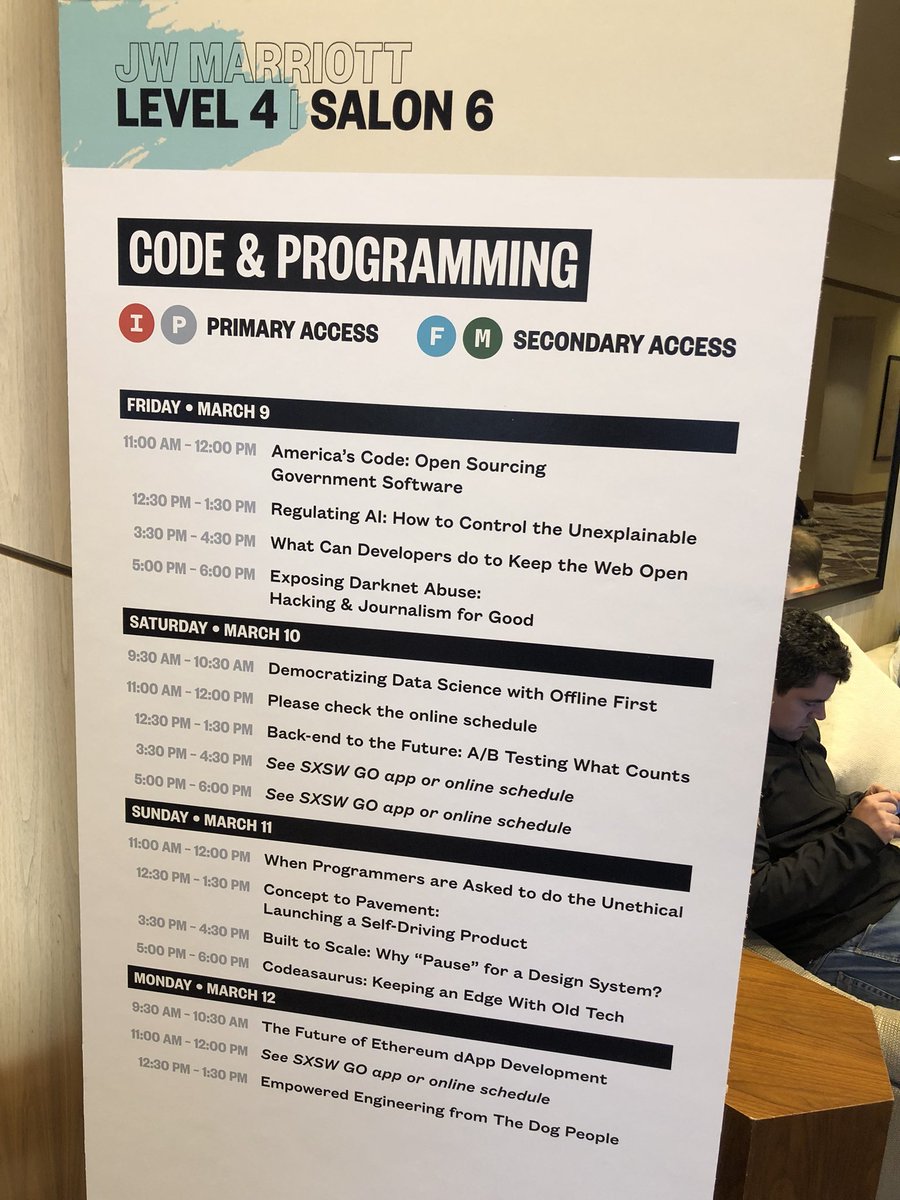 And we're off! Starting my #sxsw2018 day with America's Code! #Emergingtech #tech #technology #techtrends #techtrends2018 #innovation @AlvandSalehi