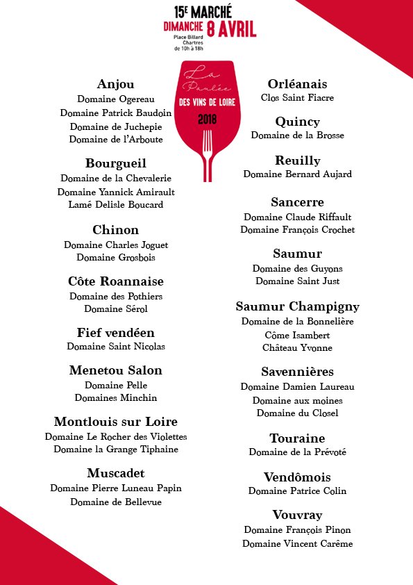 PauleeVinsLoire's tweet photo. Ils seront présents dimanche 8 avril à la Paulée des Vins de Loire :-)
Venez rencontrer les #vignerons du Val de Loire et déguster leurs millésimes #Chartres #ThierryMarx #PauléedesVinsdeLoire @grandmonarque @vinsdeloire https://t.co/0FmM9JDcsP