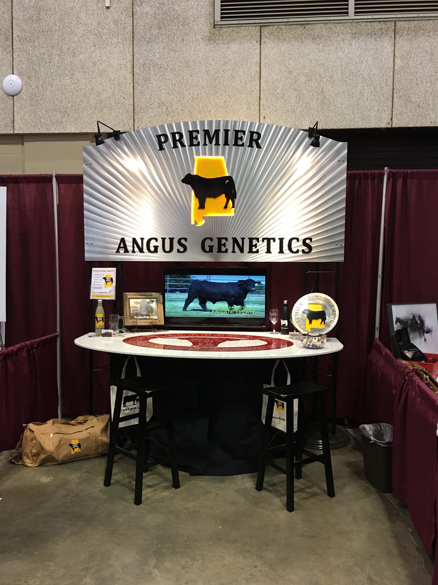 PremierAngus's tweet photo. We are set up and ready to go at #BamaBeefMeet 2018!! Come see us at Booth #8! https://t.co/mofIsq3XHX
