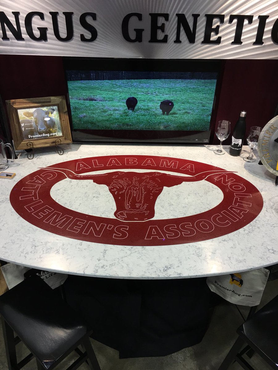 PremierAngus's tweet photo. We are set up and ready to go at #BamaBeefMeet 2018!! Come see us at Booth #8! https://t.co/mofIsq3XHX