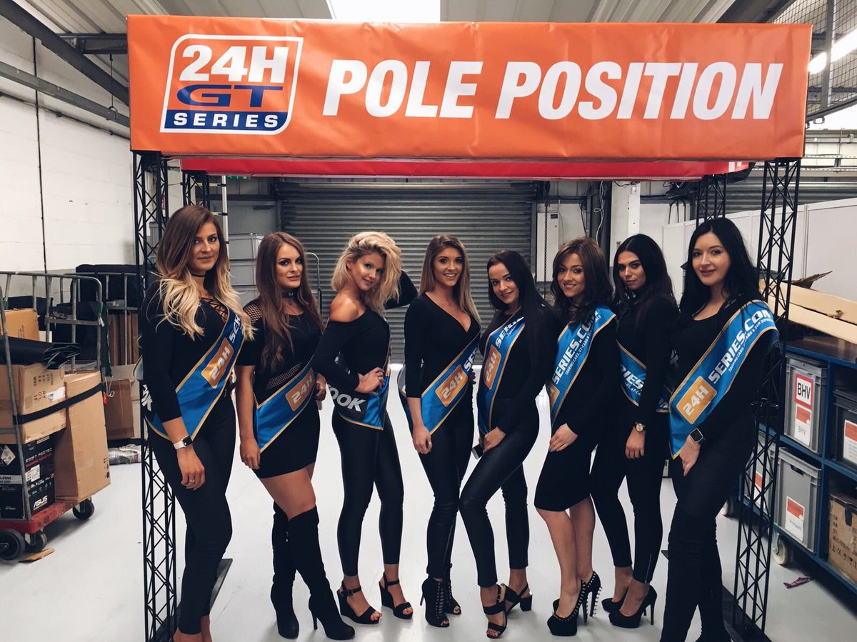 gridgirlz's tweet photo. Our lovely grid girls Bryony, Fawn, Kerena, Nicole, Sabrina, Sophie, Keira, Rebecca at Silverstone today with @24HSERIES 12H race and back tomorrow for 24H race

#gridgirls #silverstone #24HSERIES #hankooktires #24HSERIES #24HTCES #24HPROTO #thisisendurance https://t.co/lhheGQgALS