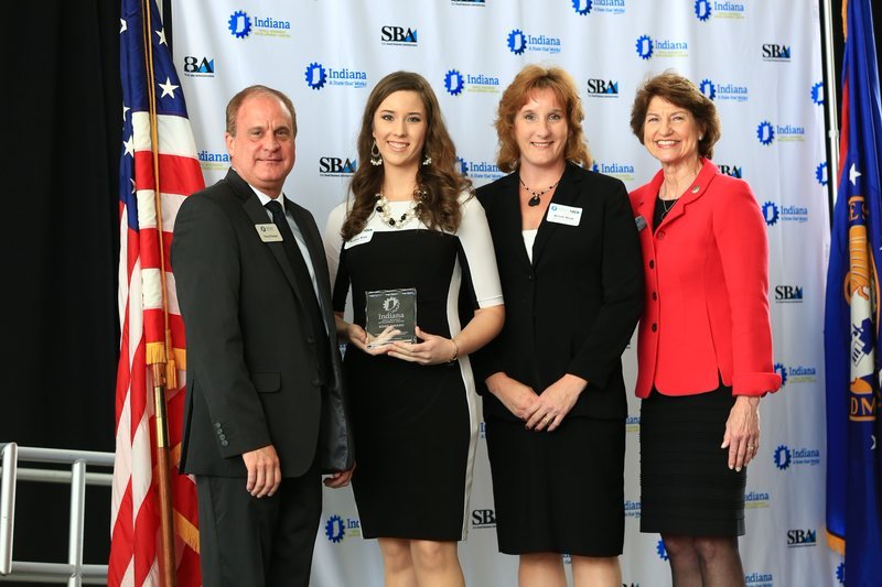 Indiana_EDC's tweet photo. DYK: Nearly half of the #ISBDC clients assisted in 2017 were women-owned businesses, including @DiamondKSweet in Spencer which was recognized as an emerging #INSmallBiz. #InternationalWomensDay https://t.co/54jUGx4oT3