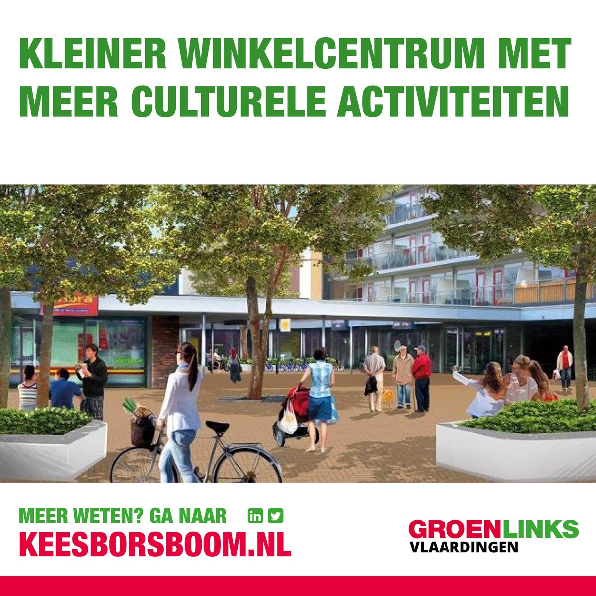 Door een overschot aan winkelpanden in #Vlaardingen wil ik mij hard maken voor het aanpassen van de bestemming van deze leegstaande winkelpanden voor o a.a. woningen, recreatie en groen: bit.ly/KBWinkelcentra #GroenLinksVlaardingen #speerpunten #KeesBorsboom #lijst10 #plaats9