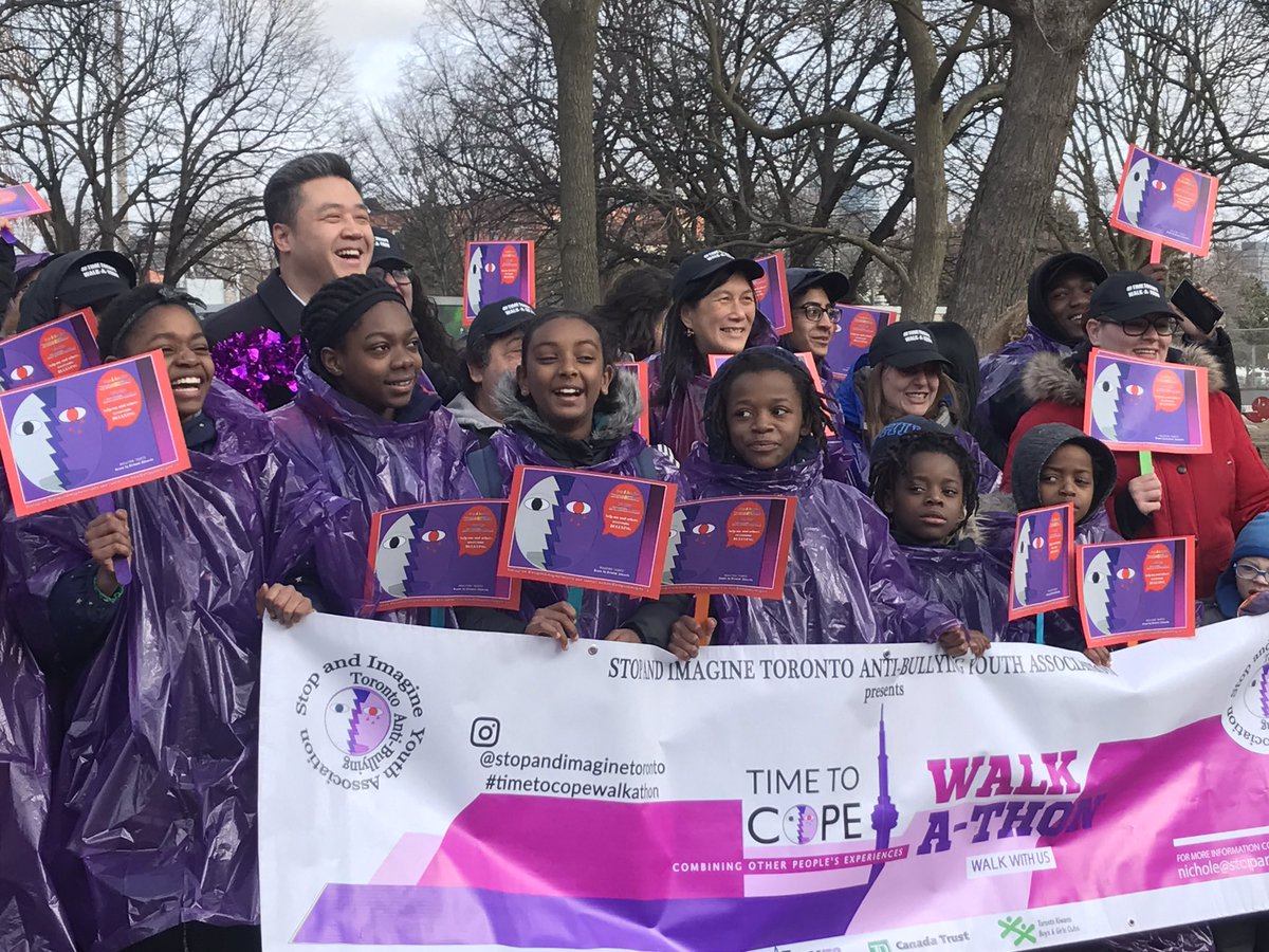 handongontario's tweet photo. Let's all #StopAndImagine a society with no #bullying ✌️ We can get there when we all work together! We're walking today from #AlexandraPark to @npstoronto #toronto #trinitySpadina #spafy ✋ Stop And Imagine Anti-Bullying Youth Association #topli #onpoli https://t.co/C9oBFIzUzo