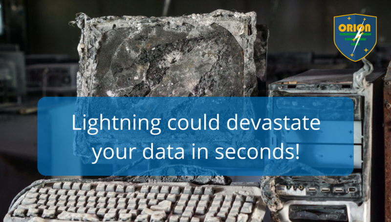 OrionLightning's tweet photo. Think you don't need Lightning Protection? If you work in a business reliant on technology lightning could devastate your data in seconds! Get protected today: https://t.co/MFz79eLohL https://t.co/RAIP54ShAB