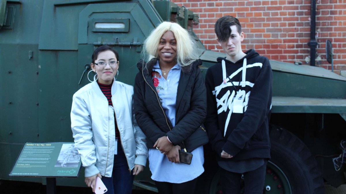 TheEDGEProject2's tweet photo. The fourth group, History of Aldershot, from left to right, Julie, Marie and Aaron. https://t.co/fZuxJxmRBY