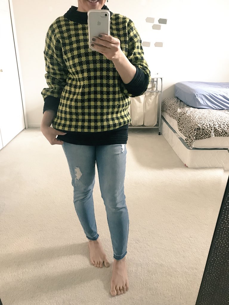 thriftyelements's tweet photo. #Casual #FridayFeelings 👍#thrifted #sweater #Throwback #80s #GoodVibes #GoodVibesOnly #OotdStyle #outfit #outfitoftheday #thriftstorefinds #thriftyelements @SEMIARC #wiwt #streetwear #streetstyle #tumblrgirl #Fashionable #fashionblogger #lookbook #TGIFriday #stylegram https://t.co/JIUXN7Mgl4