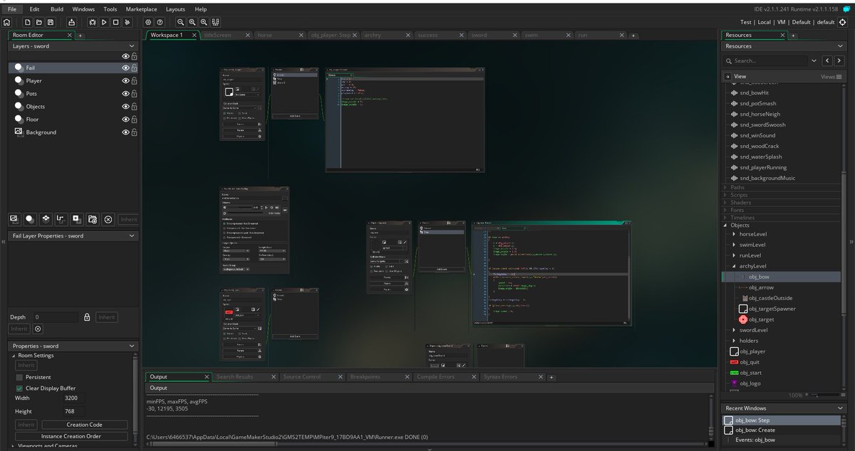 purplebearco's tweet image. Game is coming together nicely #Grind #GMS2 #GameDevelopemnt