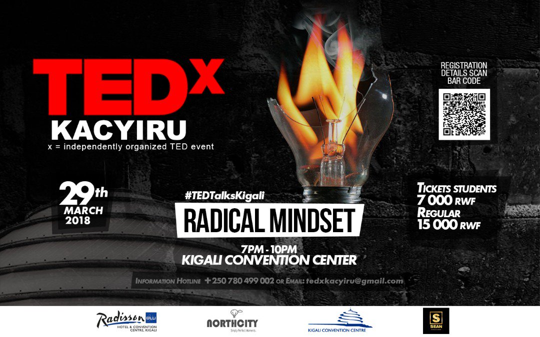 Muzungu4's tweet photo. Theme for #TEDxTalksKGL is #RadicalMindset. The term radical from the Latin radicalism means root. To deal with ideas, problems and solutions.... sometimes you need to apply some radical thinking. Great speakers with great minds have been lined up. Registration underway https://t.co/zOsZmOM3U9