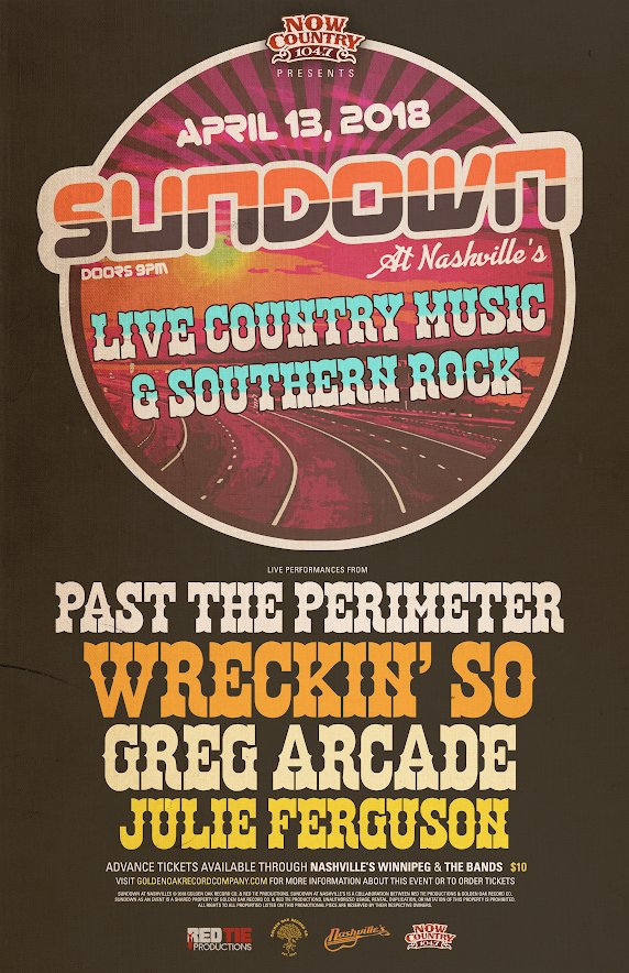 Now_Country1047's tweet photo. #NowCountry is proud to present #SundownAtNashvilles ! Tune in to #NowMornings with Kimberley and Steve and the #BrianCookShow from 1-6p all week to win https://t.co/lrteGOLg6j