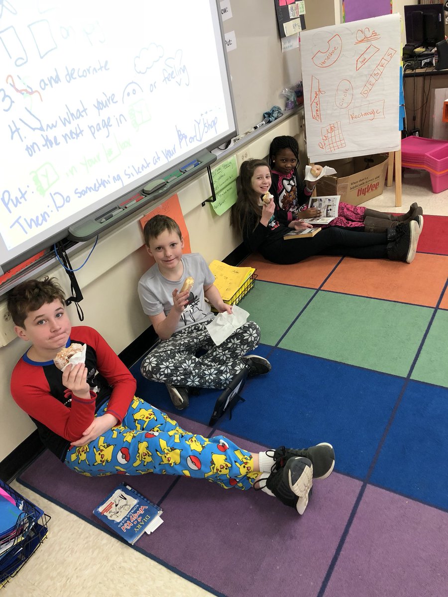MrsBranby's tweet photo. These Wildcats worked really hard this week to earn donuts and buddy reading! So fun to celebrate our successes together. #fridayfun #learningtime #socialtime #balance https://t.co/NTt3ydoQQt