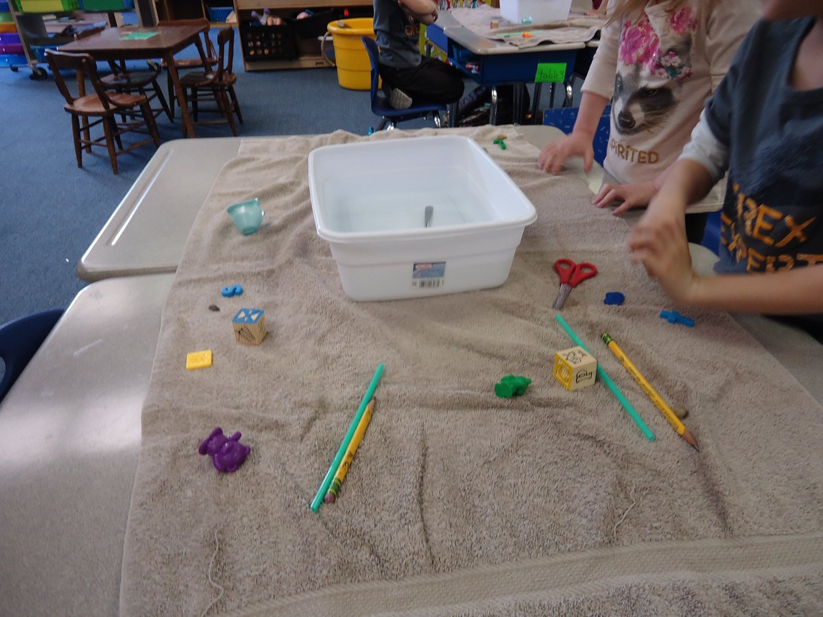 tinafisher71's tweet photo. Sink or Float in Kindergarten
#bathschoolrock #ves_panthers https://t.co/9g4fz0nlm2