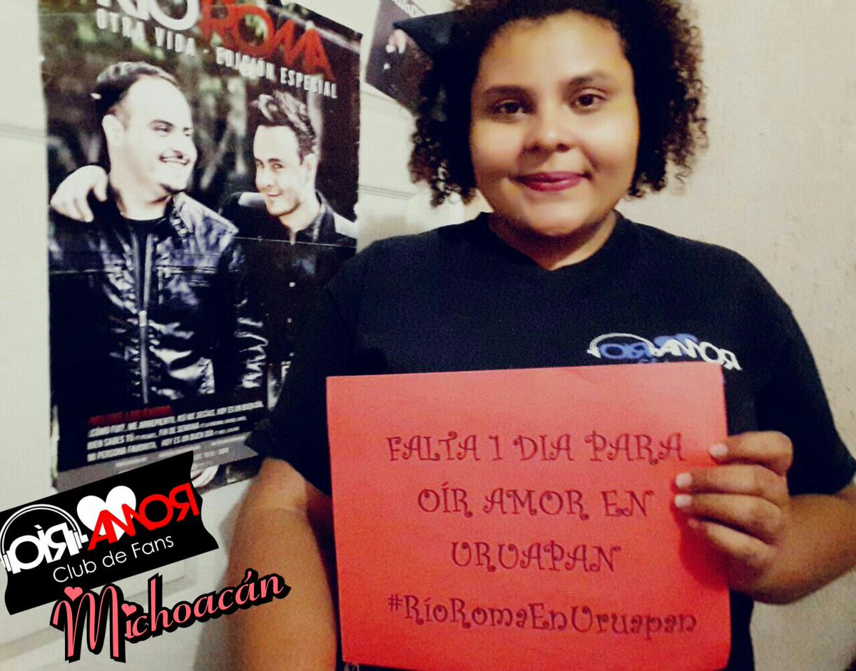 OirAmorMich's tweet photo. Estamos a tan sólo 1 día para que @RioRomamx ponga a #OírAmor por primera vez a Uruapan. ¿Están listos @JoseLuis_Roma @Raul_Roma? #RíoRomaEnUruapan #OAMich https://t.co/u1EaZe1amo